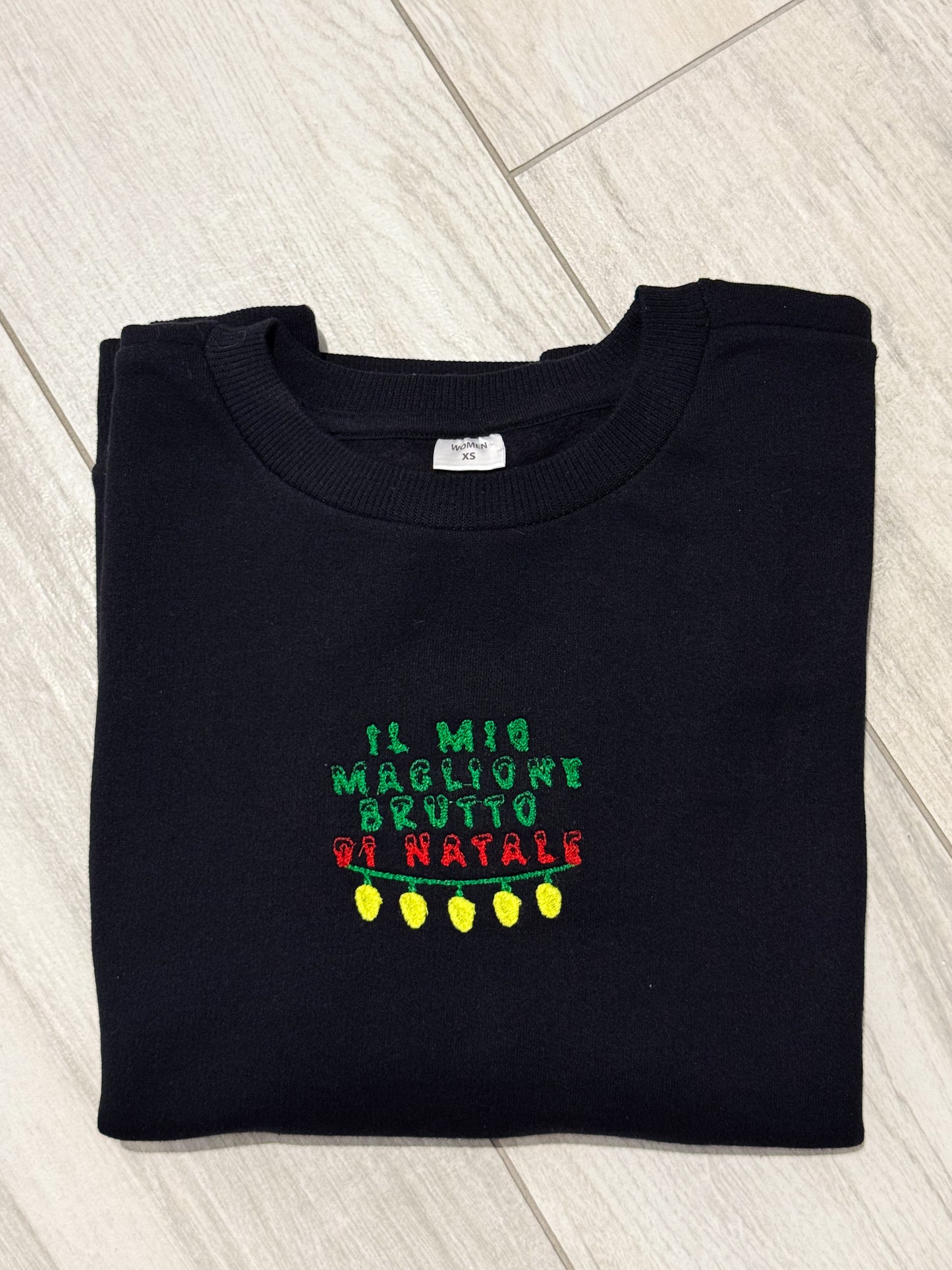 Felpa il Mio Maglione Brutto di Natale