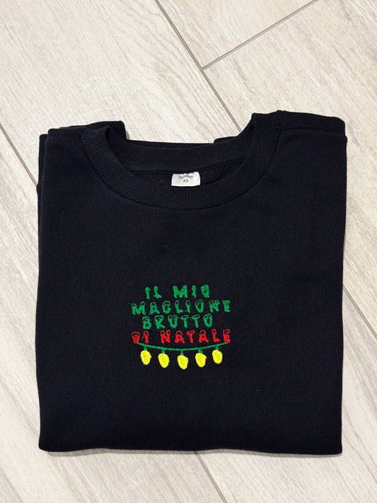 Felpa il Mio Maglione Brutto di Natale