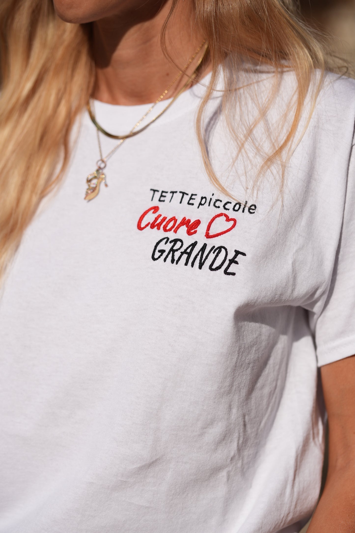 T-Shirt Tette Piccole Cuore Grande